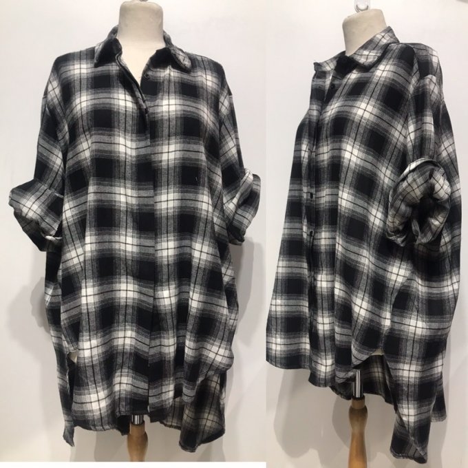 Chemise longue oversize